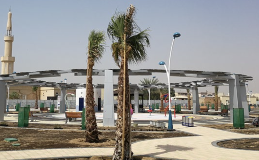 Community recreation area: 240 x P60 Modules, 40 kWp; Public Park, Al Mizhar, Dubai, VAE