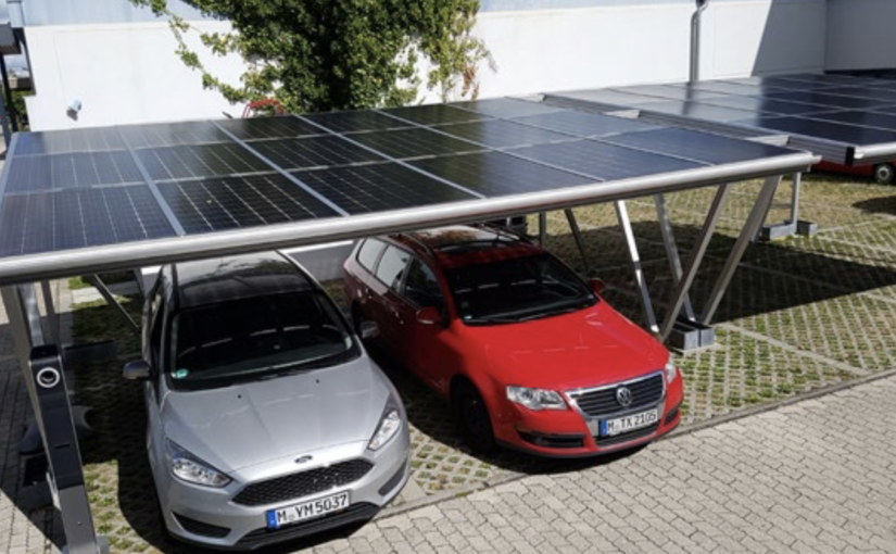 Carports and e-car loading: 10 kW, Munich, Germany